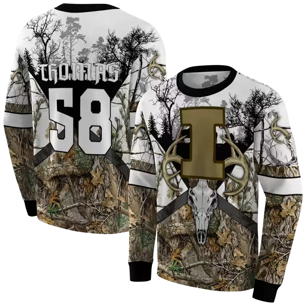 custom illinois fighting illini forest silhouette hoodie premium grade custom illinois fighting illini forest silhouette hoodie premium grade