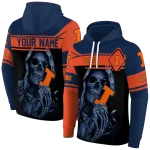 custom illinois fighting illini grim reaper blue black hoodie best selling