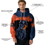 custom illinois fighting illini grim reaper blue black hoodie best selling