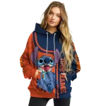 custom illinois fighting illini stitch blue hoodie best selling