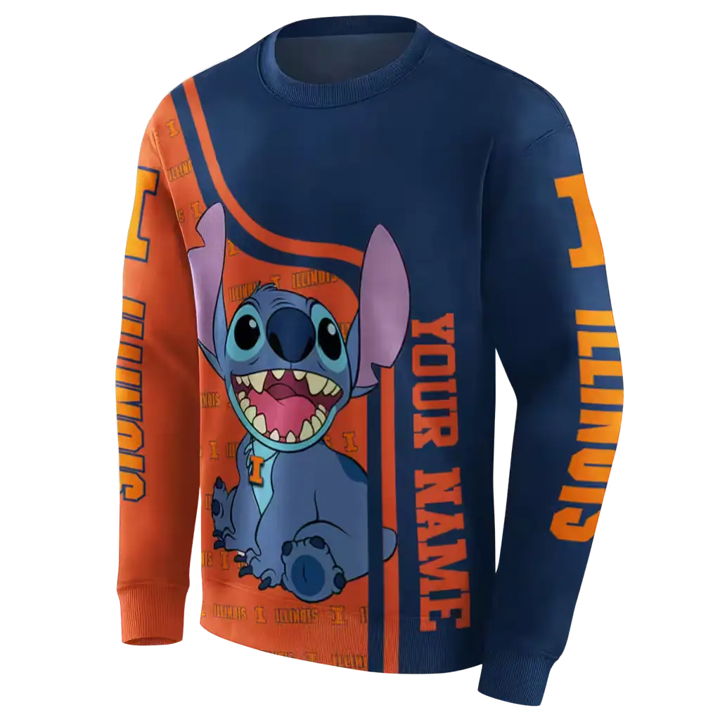 custom illinois fighting illini stitch blue hoodie new arrival custom illinois fighting illini stitch blue hoodie new arrival