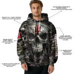 custom indiana hoosiers camo skull hoodie best selling