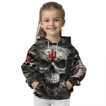 custom indiana hoosiers camo skull hoodie best selling