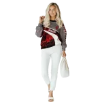 custom indiana hoosiers hexagonal mesh red black gray hoodie best selling