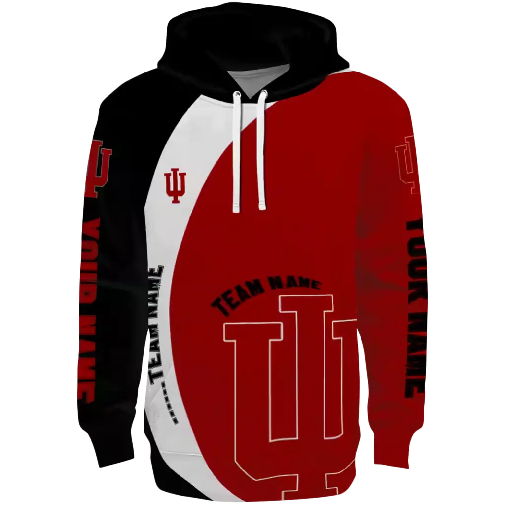 custom indiana hoosiers minimalist design red black hoodie best selling custom indiana hoosiers minimalist design red black hoodie best selling
