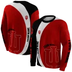 custom indiana hoosiers minimalist design red black hoodie best selling
