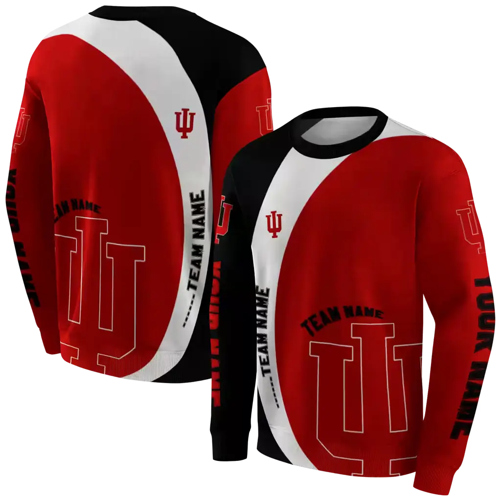 custom indiana hoosiers minimalist design red black hoodie premium grade custom indiana hoosiers minimalist design red black hoodie premium grade