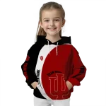 custom indiana hoosiers minimalist design red black hoodie best selling