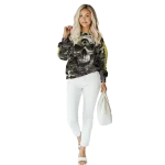 custom iowa hawkeyes camo skull hoodie best selling