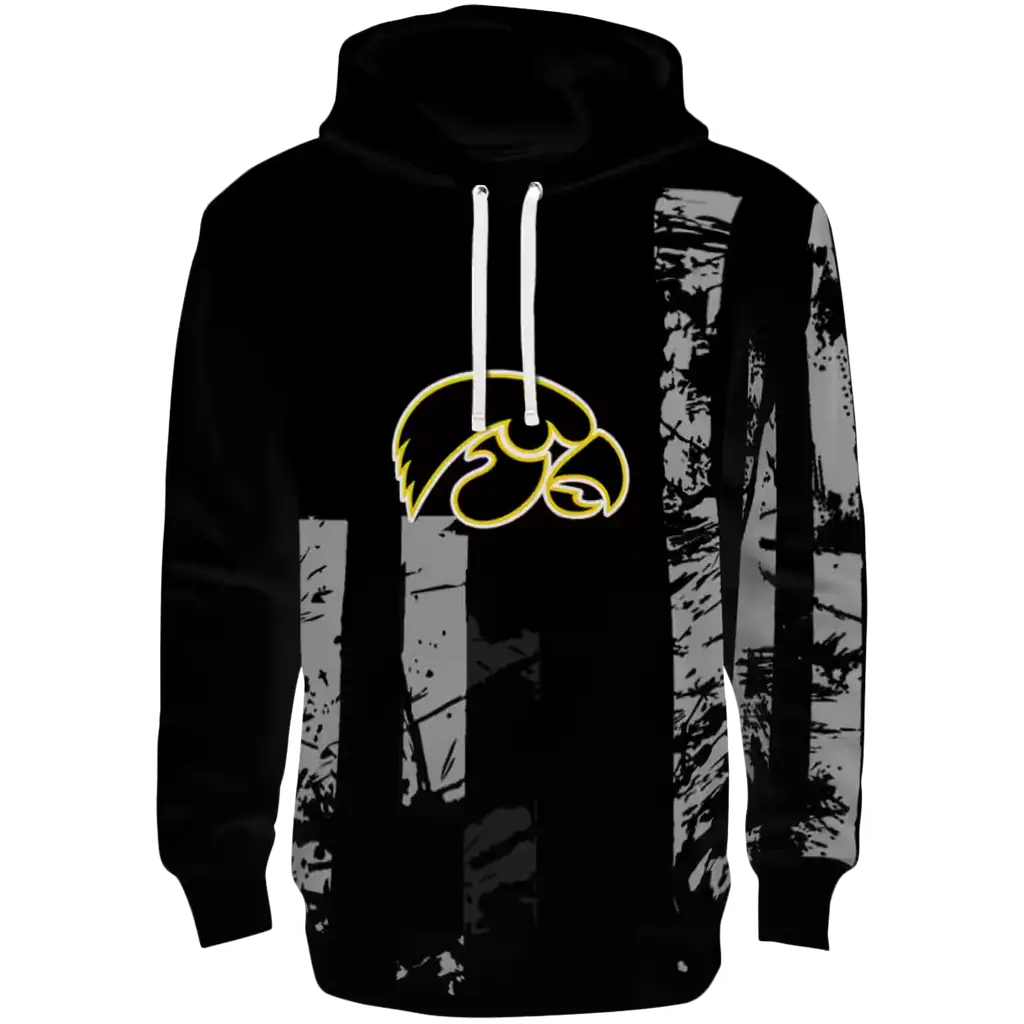custom iowa hawkeyes distressed flag black hoodie best selling custom iowa hawkeyes distressed flag black hoodie best selling