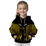 custom iowa hawkeyes flame design black hoodie best selling