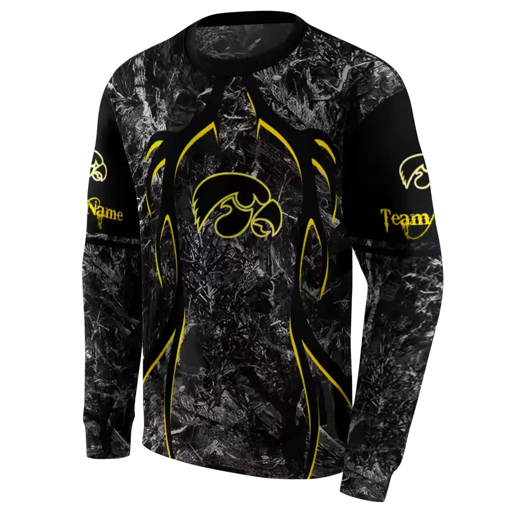 custom iowa hawkeyes hunting theme black hoodie new arrival custom iowa hawkeyes hunting theme black hoodie new arrival