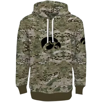 custom iowa hawkeyes military style hoodie best selling