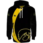 custom iowa hawkeyes minimalist design black hoodie best selling