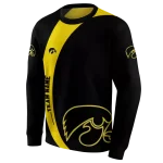custom iowa hawkeyes minimalist design black hoodie best selling
