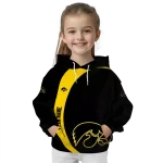 custom iowa hawkeyes minimalist design black hoodie best selling