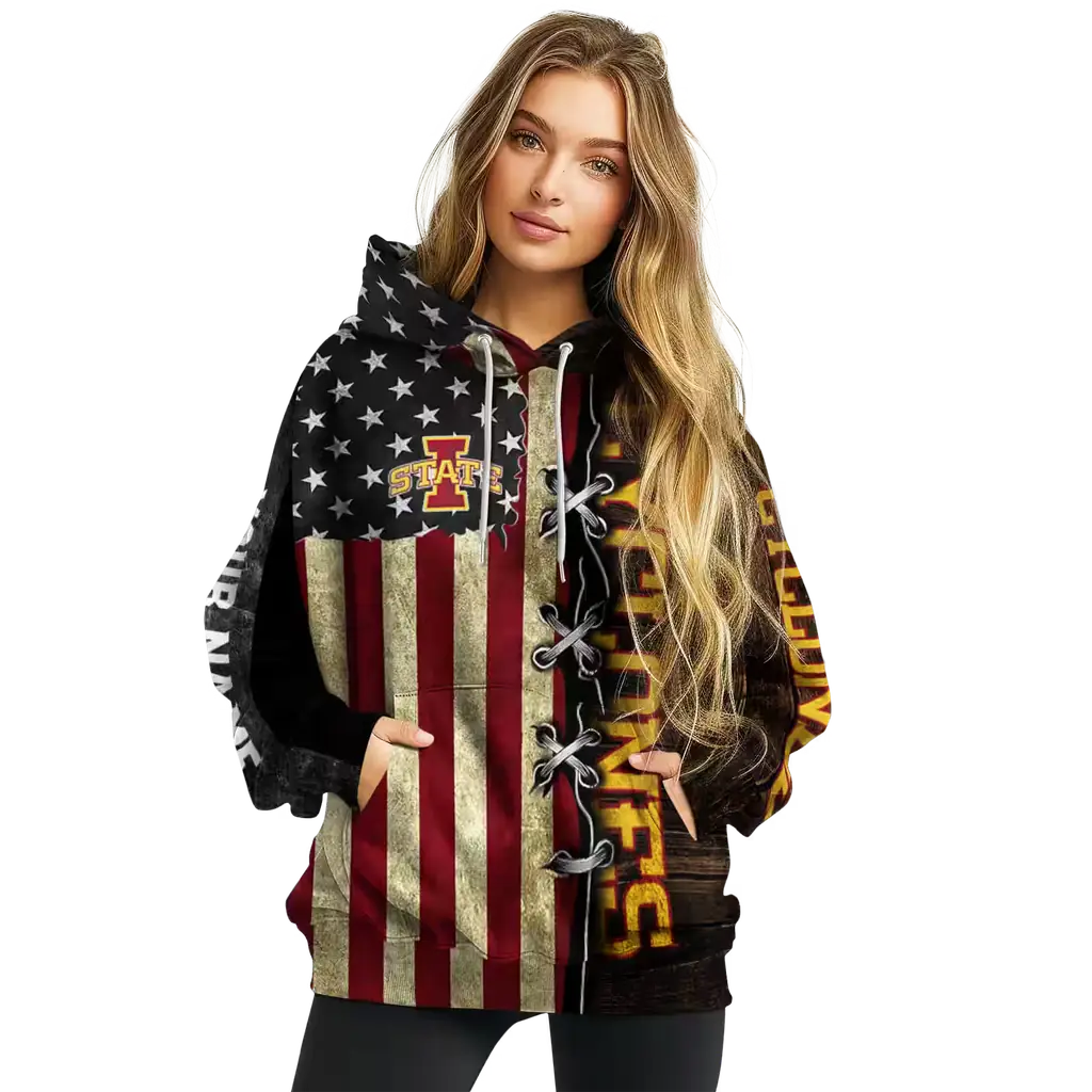 custom iowa state cyclones american pride hoodie high quality custom iowa state cyclones american pride hoodie high quality