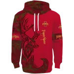 custom iowa state cyclones deer silhouette red hoodie best selling