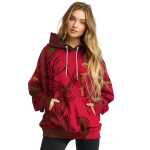 custom iowa state cyclones deer silhouette red hoodie best selling