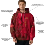 custom iowa state cyclones deer silhouette red hoodie best selling
