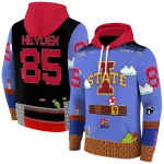 custom iowa state cyclones mario blue black hoodie best selling