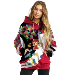 custom iowa state cyclones puzzle pieces red hoodie best selling