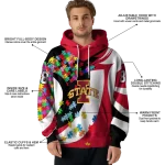 custom iowa state cyclones puzzle pieces red hoodie best selling