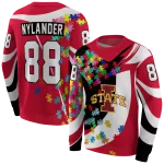 custom iowa state cyclones puzzle pieces red hoodie best selling