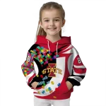 custom iowa state cyclones puzzle pieces red hoodie best selling