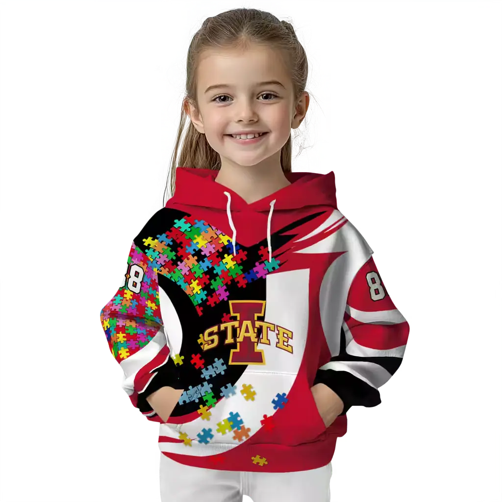 custom iowa state cyclones puzzle pieces red hoodie top rated custom iowa state cyclones puzzle pieces red hoodie top rated