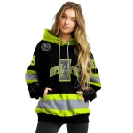 custom iowa state cyclones safety motif black neon green hoodie best selling