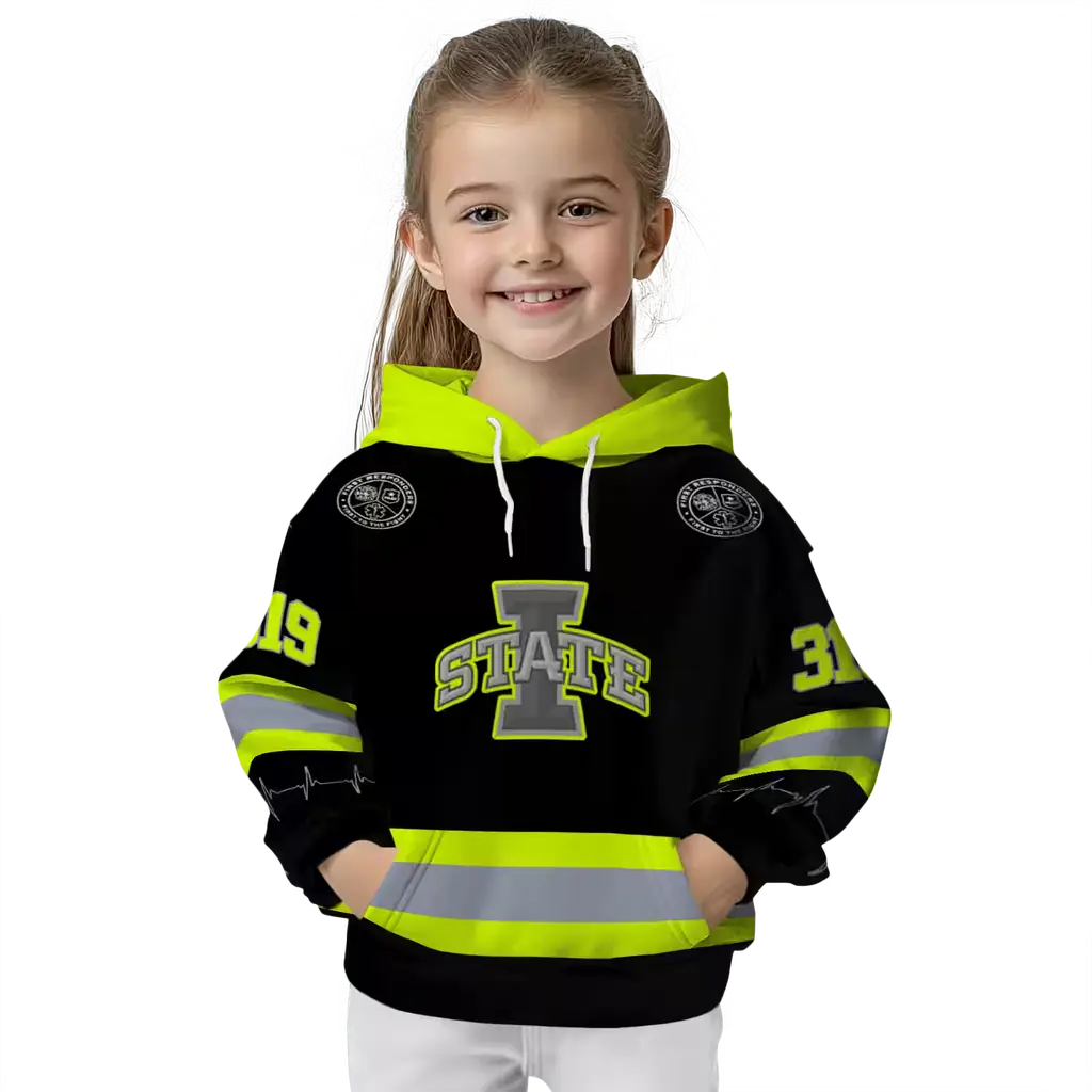 custom iowa state cyclones safety motif black neon green hoodie top rated custom iowa state cyclones safety motif black neon green hoodie top rated