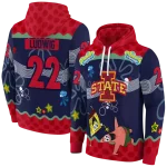 custom iowa state cyclones spongebob patrick star red navy hoodie best selling