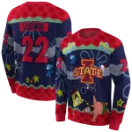 custom iowa state cyclones spongebob patrick star red navy hoodie best selling
