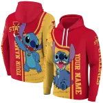 custom iowa state cyclones stitch red hoodie best selling