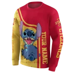 custom iowa state cyclones stitch red hoodie best selling