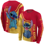 custom iowa state cyclones stitch red hoodie best selling