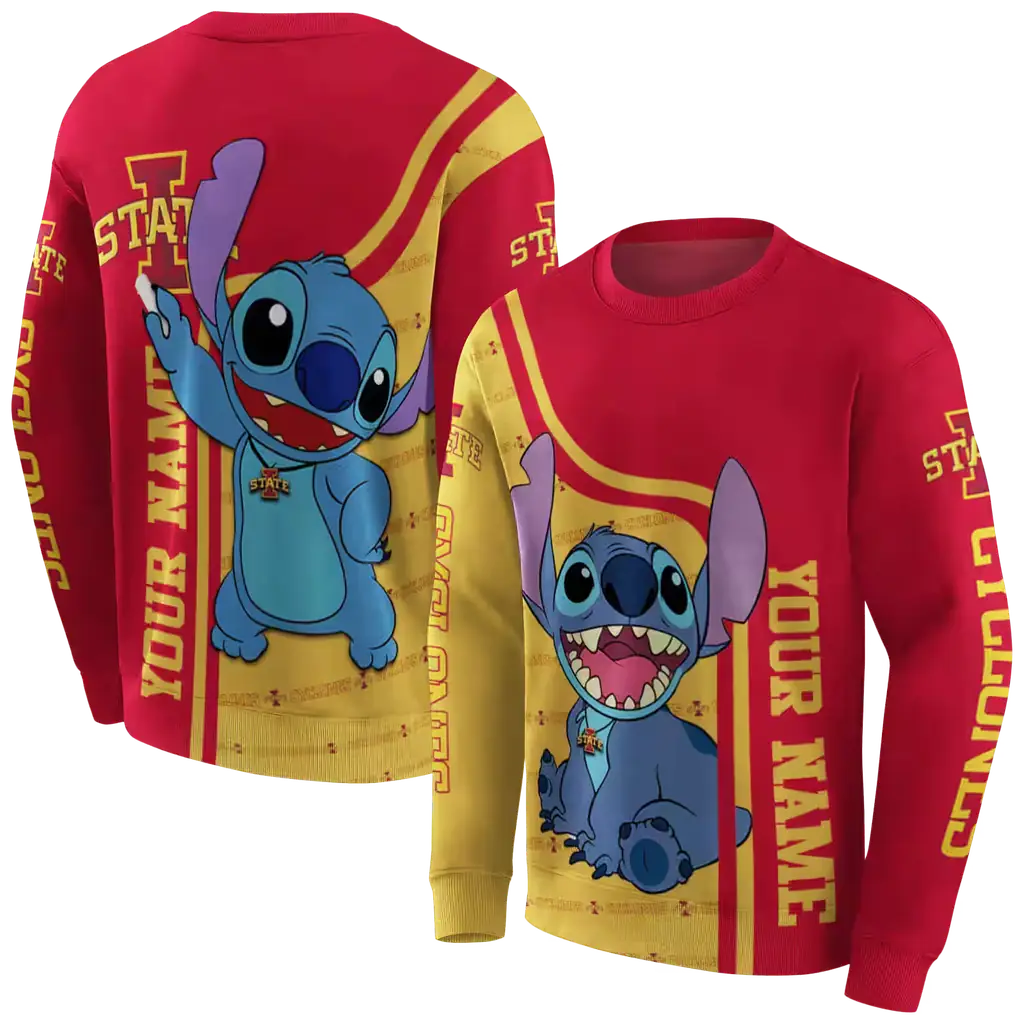 custom iowa state cyclones stitch red hoodie premium grade custom iowa state cyclones stitch red hoodie premium grade