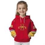 custom iowa state cyclones striped sleeves red hoodie best selling