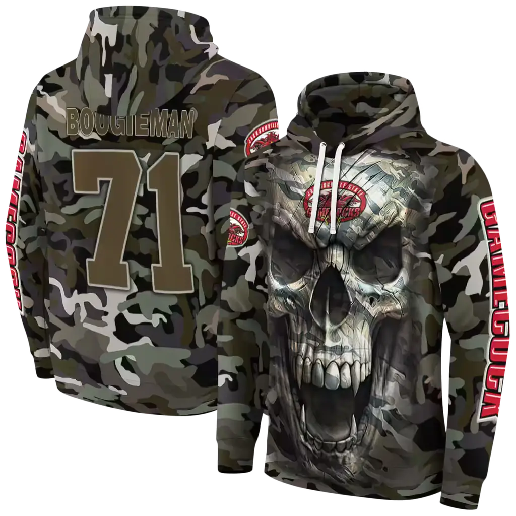 custom jacksonville state gamecocks camo skull hoodie fashion forward custom jacksonville state gamecocks camo skull hoodie fashion forward