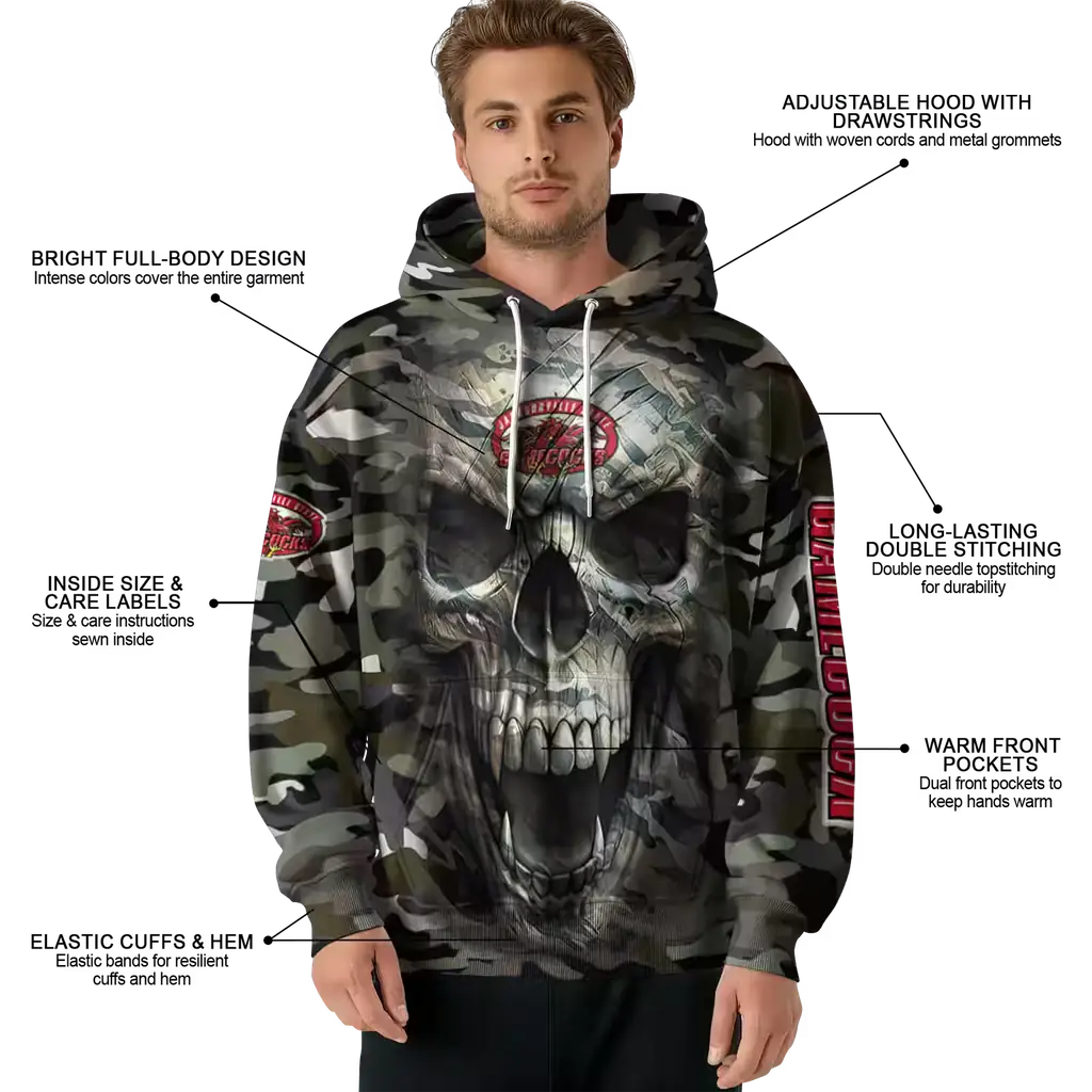custom jacksonville state gamecocks camo skull hoodie latest model custom jacksonville state gamecocks camo skull hoodie latest model