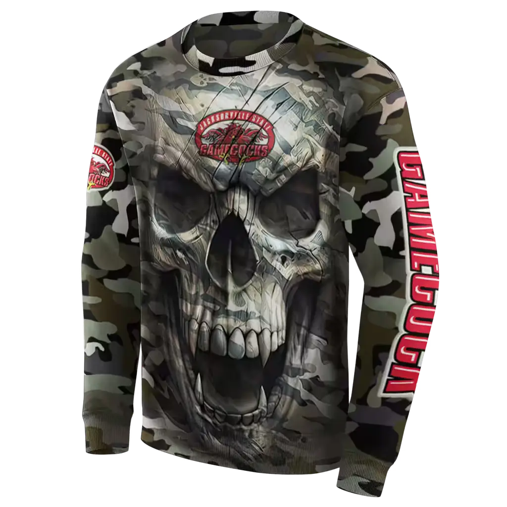 custom jacksonville state gamecocks camo skull hoodie new arrival custom jacksonville state gamecocks camo skull hoodie new arrival