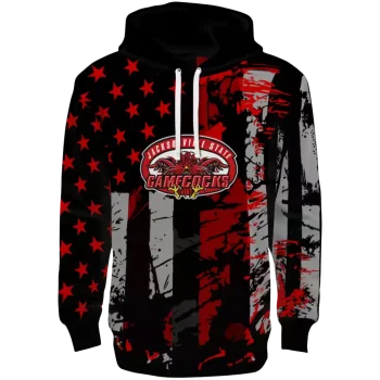 custom jacksonville state gamecocks distressed flag red black hoodie best selling