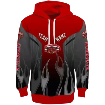 custom jacksonville state gamecocks flame design red hoodie best selling