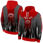 custom jacksonville state gamecocks flame design red hoodie best selling