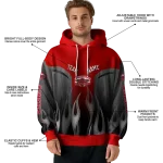 custom jacksonville state gamecocks flame design red hoodie best selling