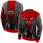 custom jacksonville state gamecocks flame design red hoodie best selling