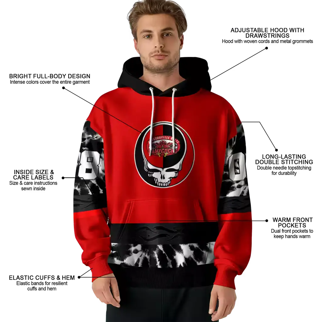 custom jacksonville state gamecocks grateful vibes red hoodie latest model custom jacksonville state gamecocks grateful vibes red hoodie latest model