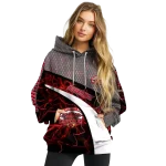 custom jacksonville state gamecocks hexagonal mesh red black gray hoodie best selling