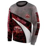 custom jacksonville state gamecocks hexagonal mesh red black gray hoodie best selling